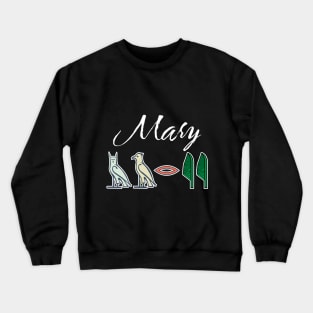 MARY-American names in hieroglyphic letters,  a Khartouch Crewneck Sweatshirt